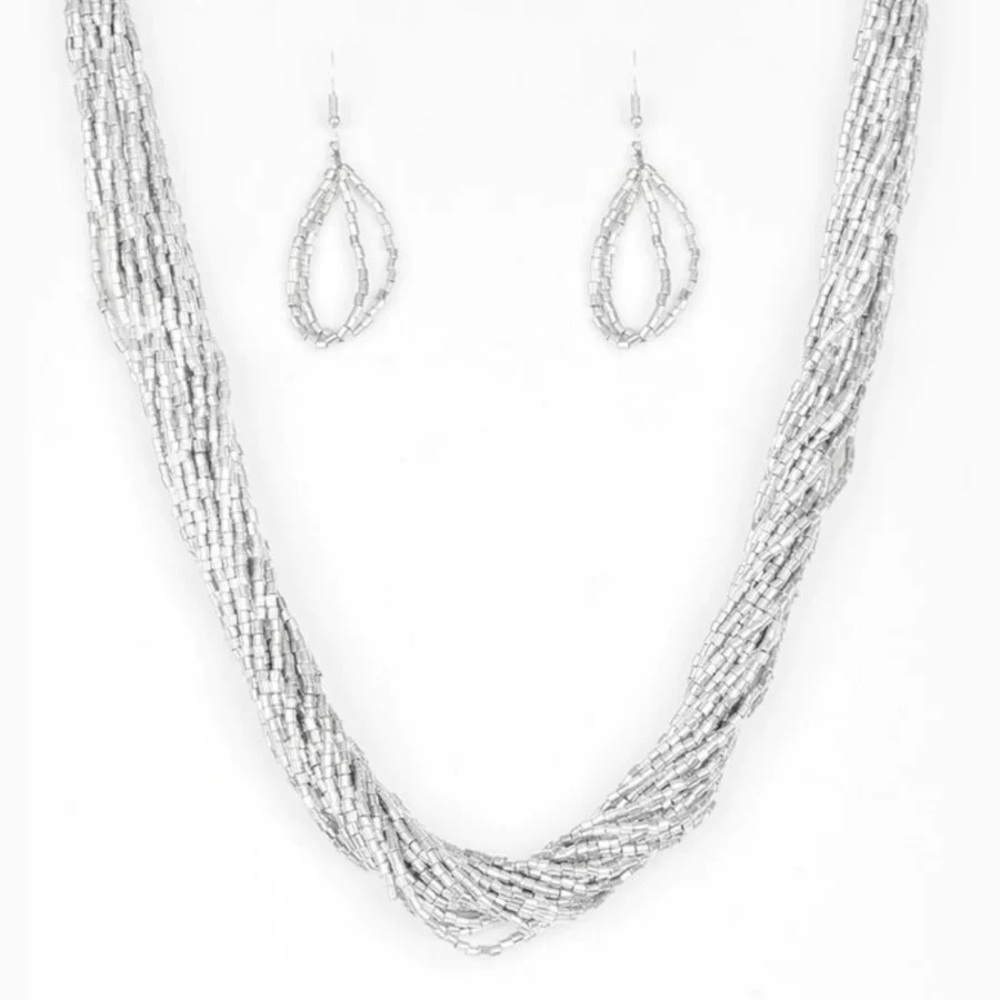 Paparazzi The Speed of Starlight necklace and earring set